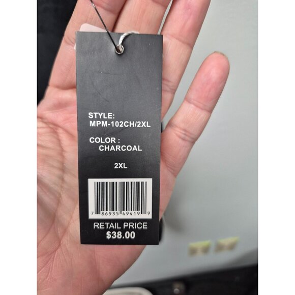 Galaxy By Harvic Mens greyMoisture Wicking Sleeveless Shirt 2XL - Picture 3 of 8